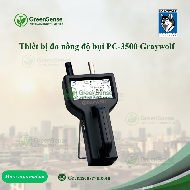 Thiết bị đo nồng độ bụi PC-3500 Graywolf